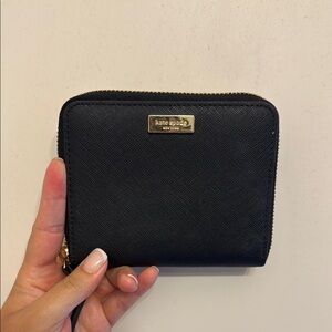 Kate Spade Black Zip-Around Wallet